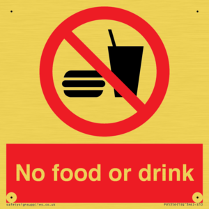 No food or drink